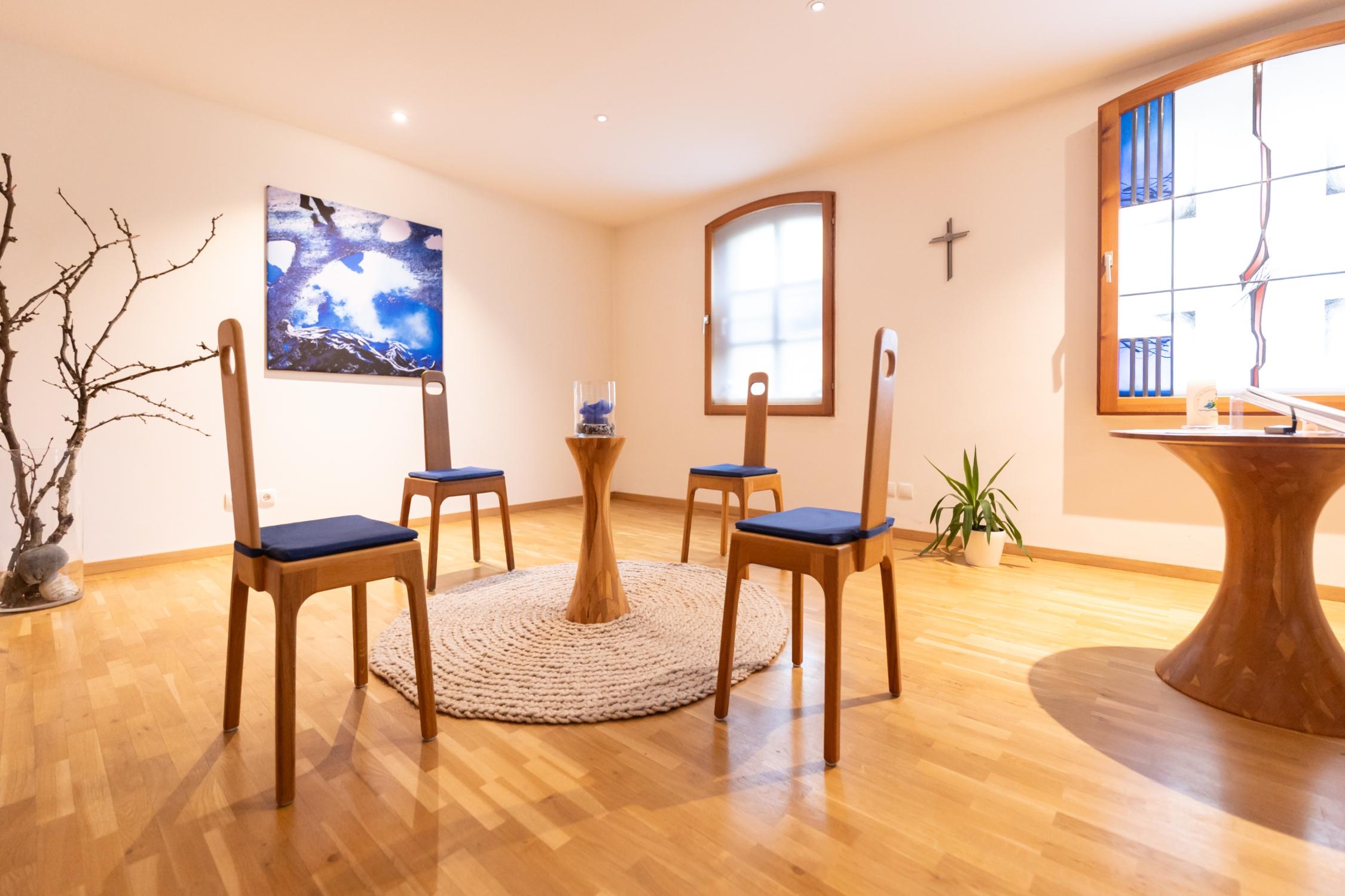 Ansicht des Meditationsraums